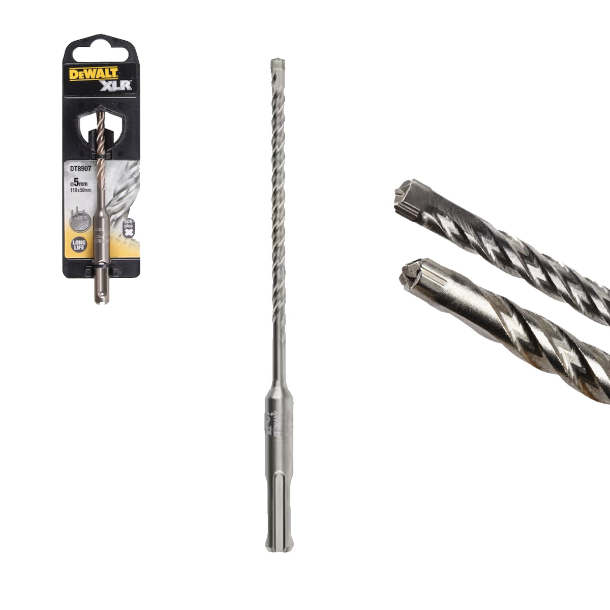 GAMMA XLR Solid Head SDS-PLUS Tips - DeWALT - DT8907-QZ GAMMA XLR Solid Head SDS-PLUS Tips - DeWALT - DT8907-QZ